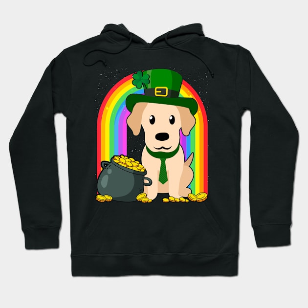 Labrador Rainbow Irish Clover St Patrick Day Dog Gift product Hoodie by theodoros20